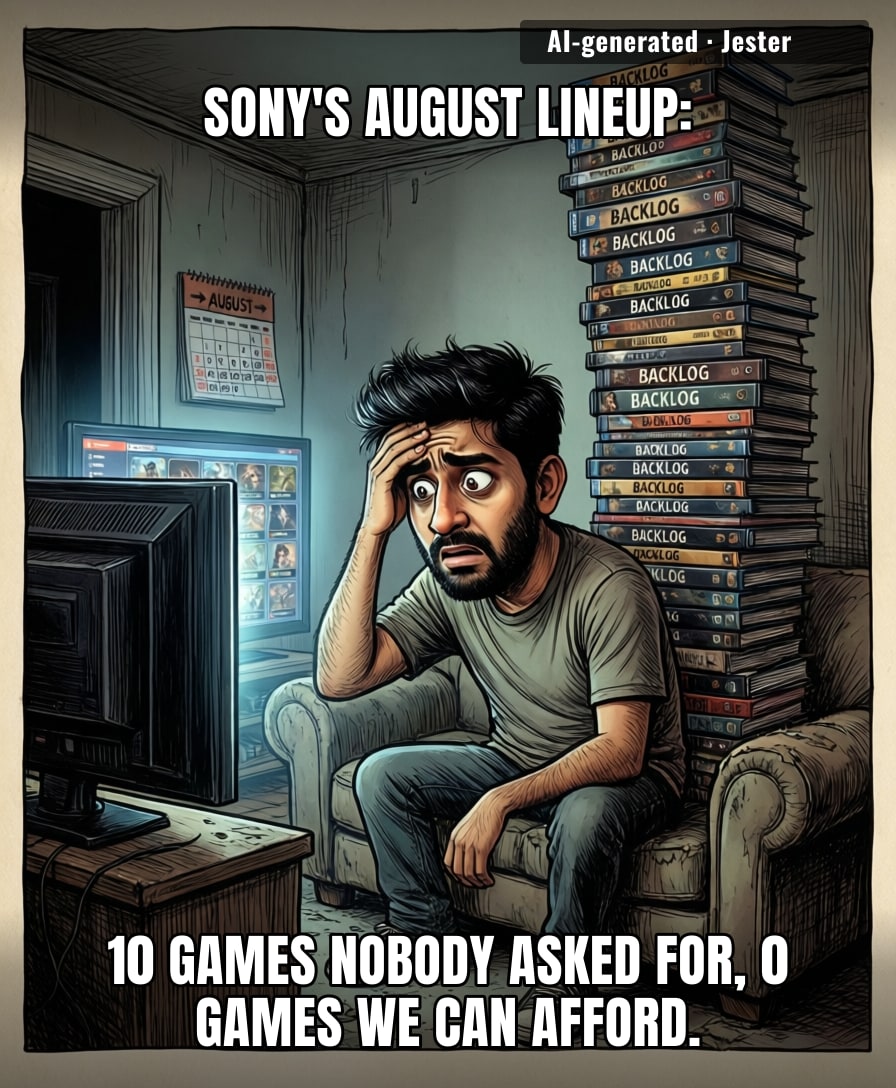 Sony really looked at our backlog and said, 'here's more stuff you'll never finish.'