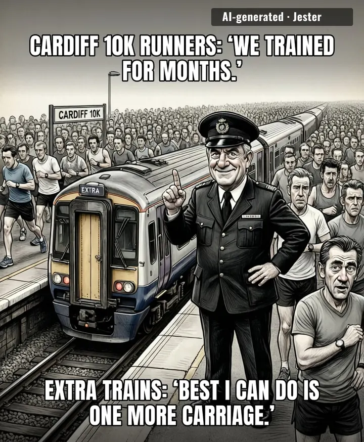 Thousands of runners versus the Welsh transport system: the real marathon starts when the train doors close.