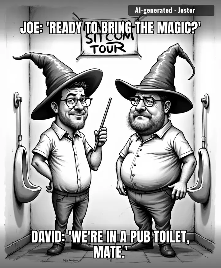 Joe and David's Magical Sitcom Tour: the only magic trick they perform is making a paying audience vanish.
