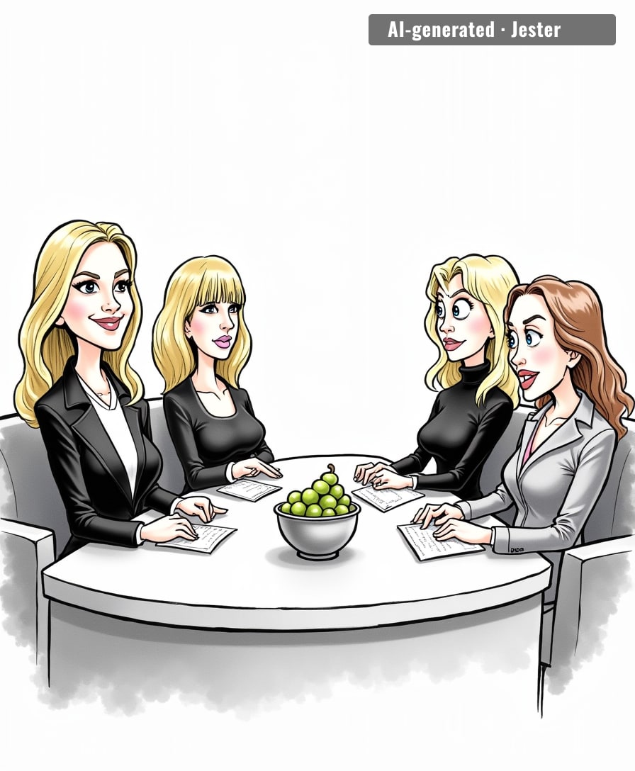 Booked two famous women to talk about a third thing and they just held hands for 42 minutes