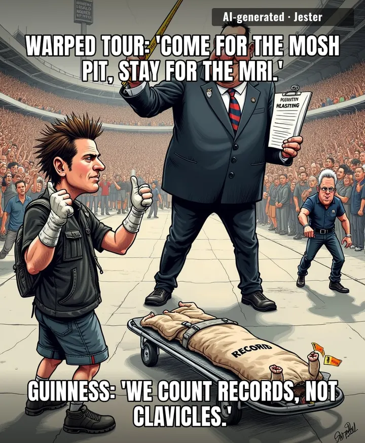 Nothing says 'I'm still young' like a $4,000 ambulance ride after crowd surfing to a band you've never heard of.