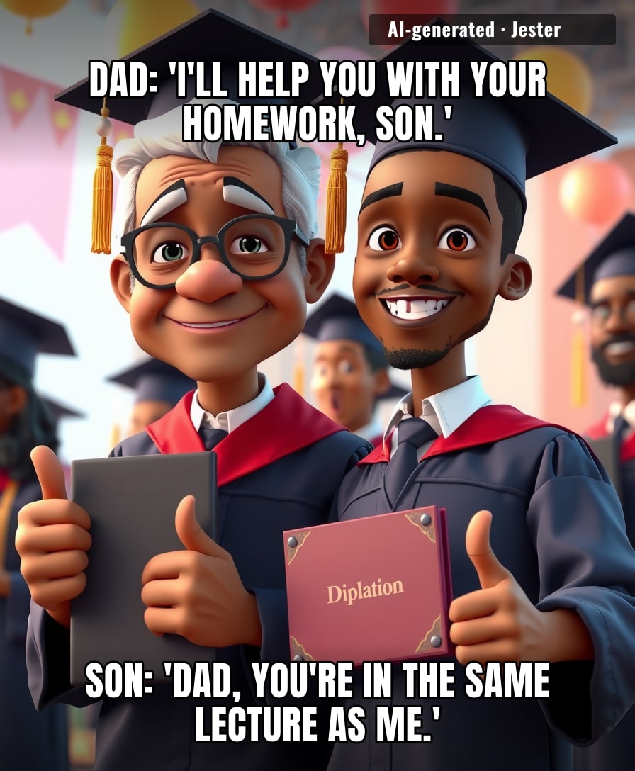 John's son got a study buddy for life, and probably a free tutor too.