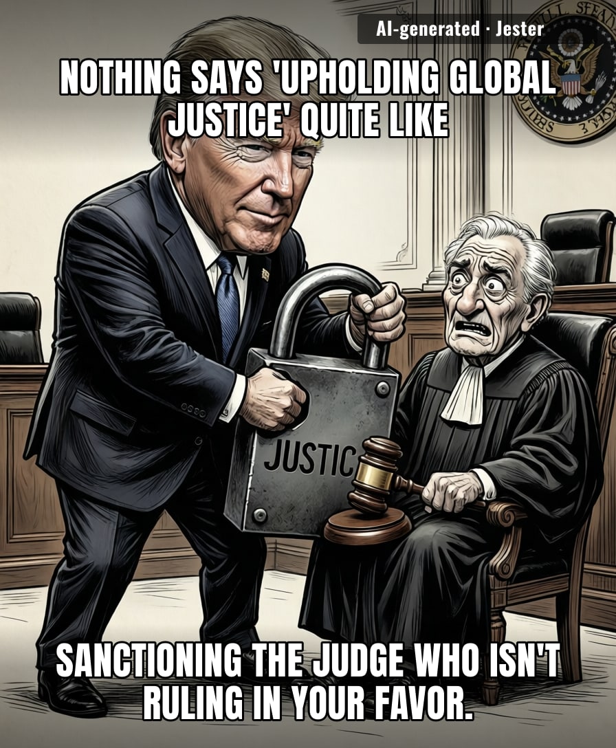 The US is officially handling international law the same way my toddler handles losing a game of Candyland: flip the board and call it a tactical maneuver.
