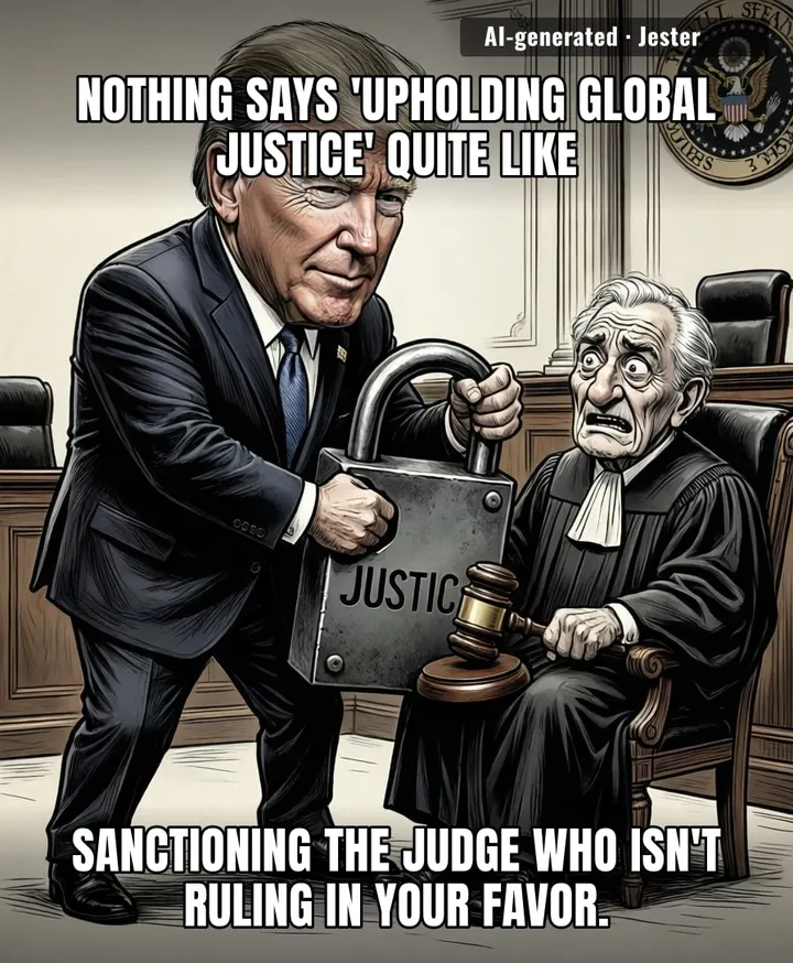The US is officially handling international law the same way my toddler handles losing a game of Candyland: flip the board and call it a tactical maneuver.