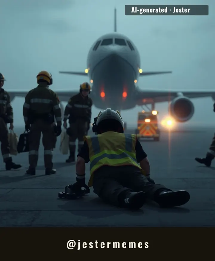 The incident underscores the persistent risks ground crews face daily.