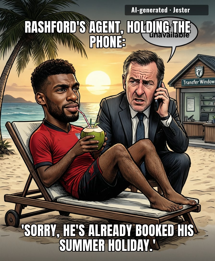 Rashford's transfer value dropping faster than his finishing accuracy, and that's saying something.