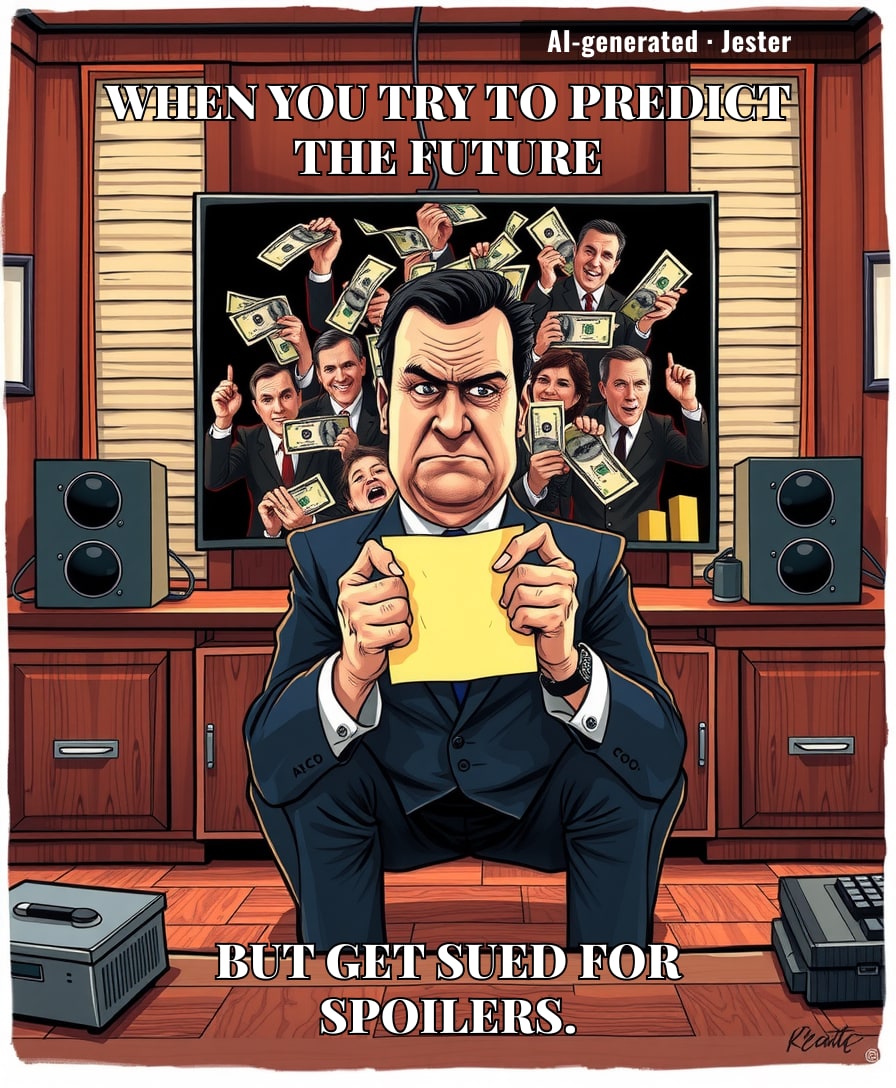 Imagine having such a fragile business model that a Netflix trailer feels like a legal threat.