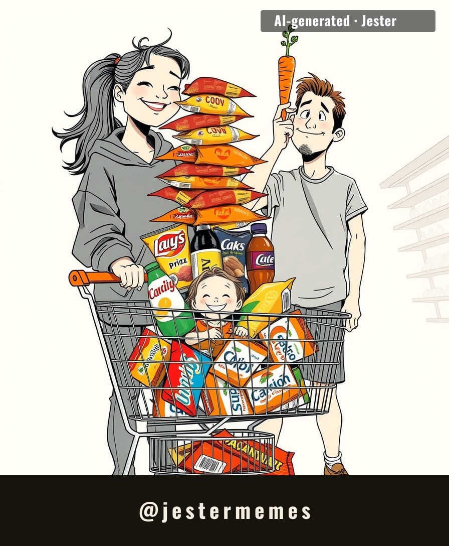 The cart's got more chemicals than a school lab and not one thing that remembers the sun.