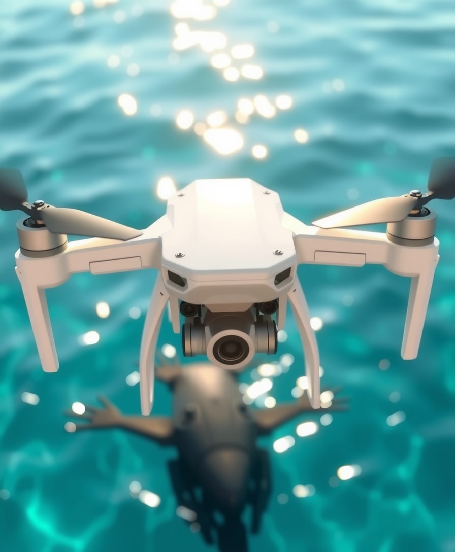 A DRONE PEERED INTO THE OCEAN—AND SAW A WHALE GIVING BIRTH.