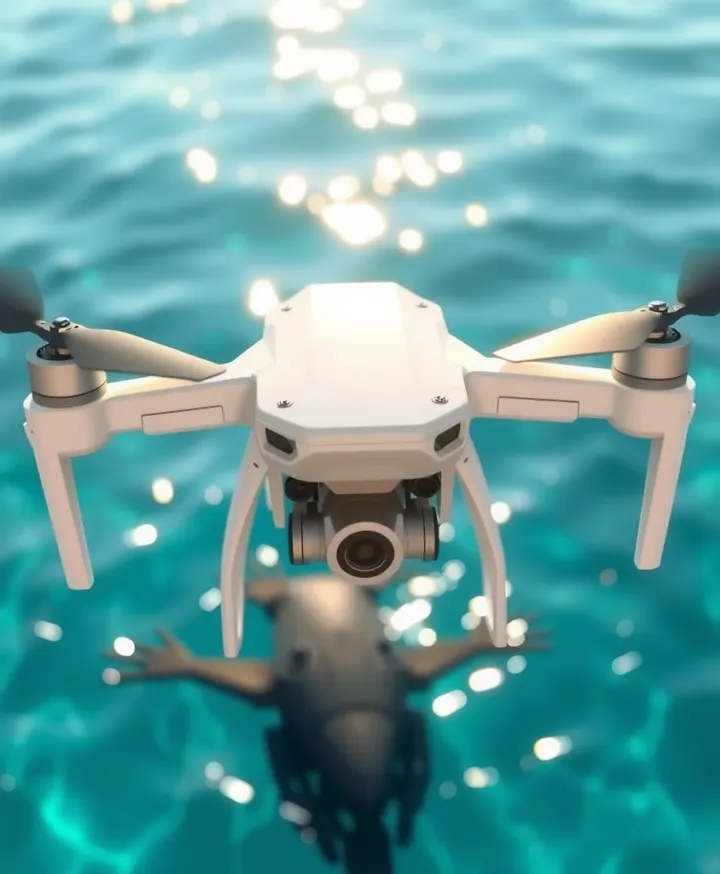 A DRONE PEERED INTO THE OCEAN—AND SAW A WHALE GIVING BIRTH.