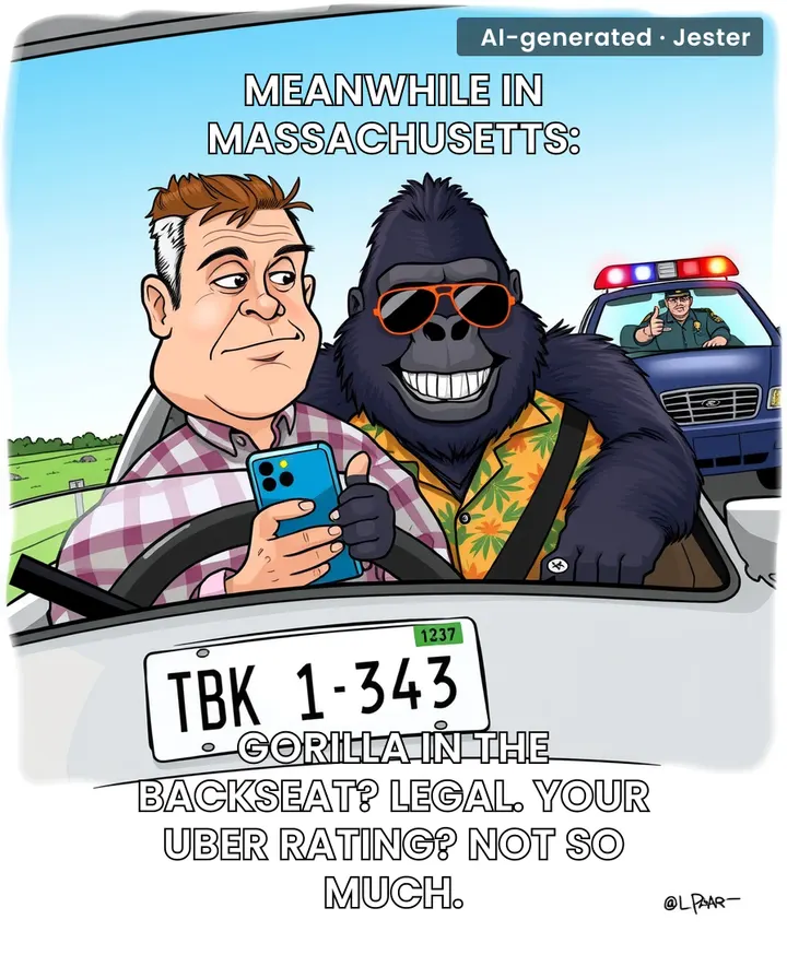 The gorilla law is fake, but it's the only one anyone knows. Priorities.