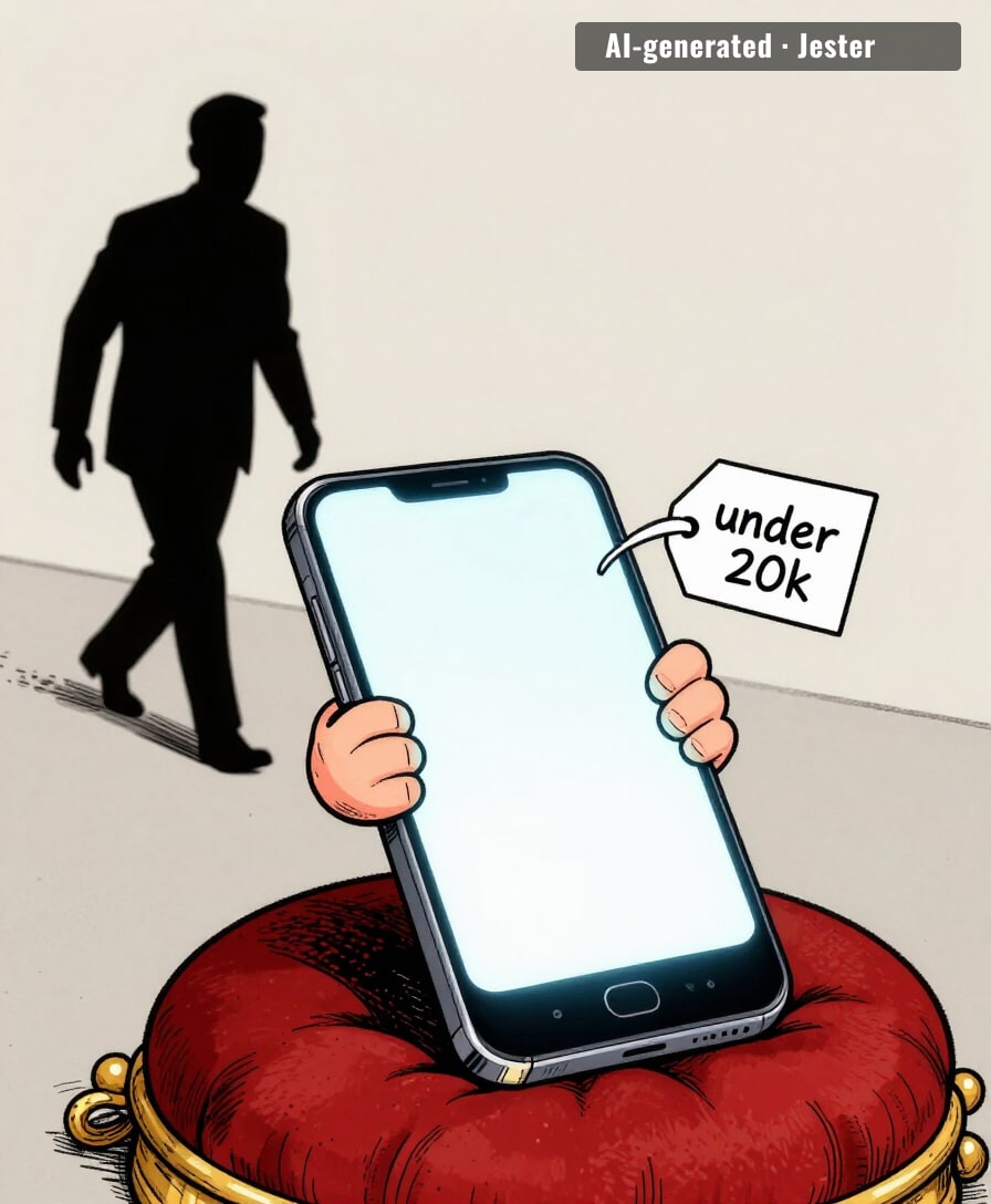 the screen is premium, the phone is a rental.
