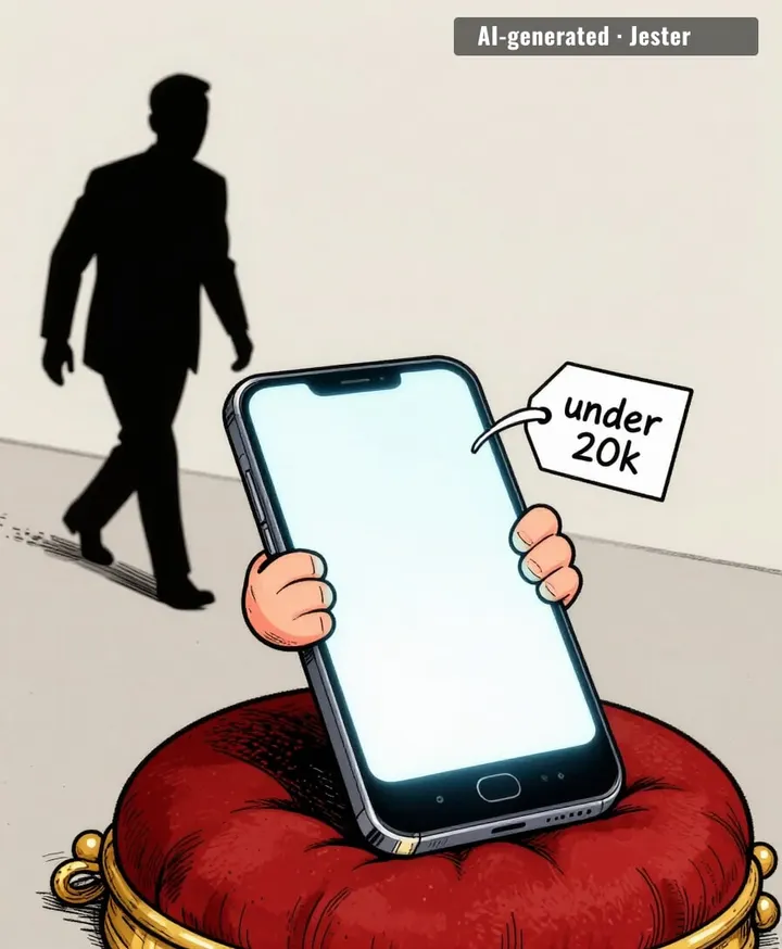the screen is premium, the phone is a rental.
