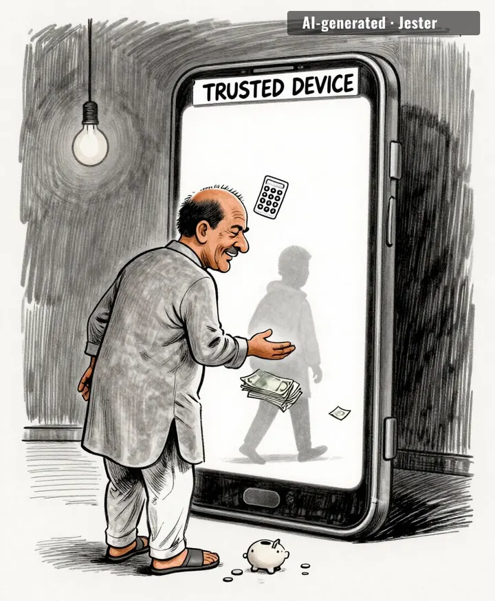 your face is the password, the cloud is the vault, and SBI is the note on the door.