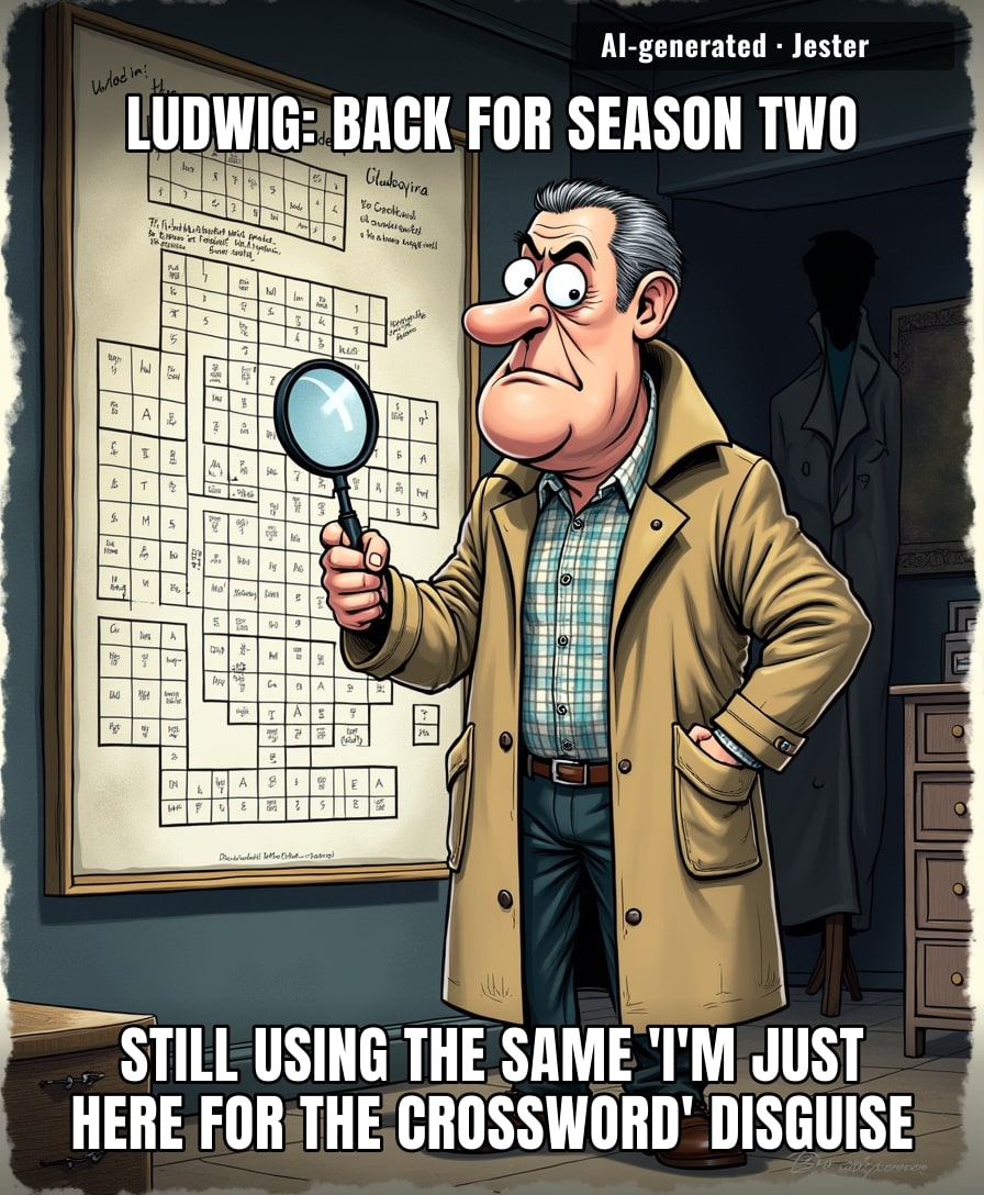 Ludwig's second season is basically a re-run of his first, except the detective work now comes with a 'previously on' recap for his own life.