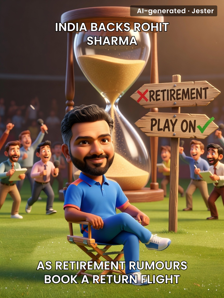 Every six months, Rohit Sharma retires harder than the Wi-Fi at a hill station.