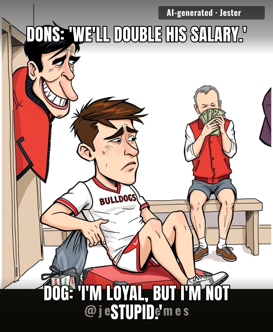 His loyalty is like my gym membership—renews every time a better offer shows up.