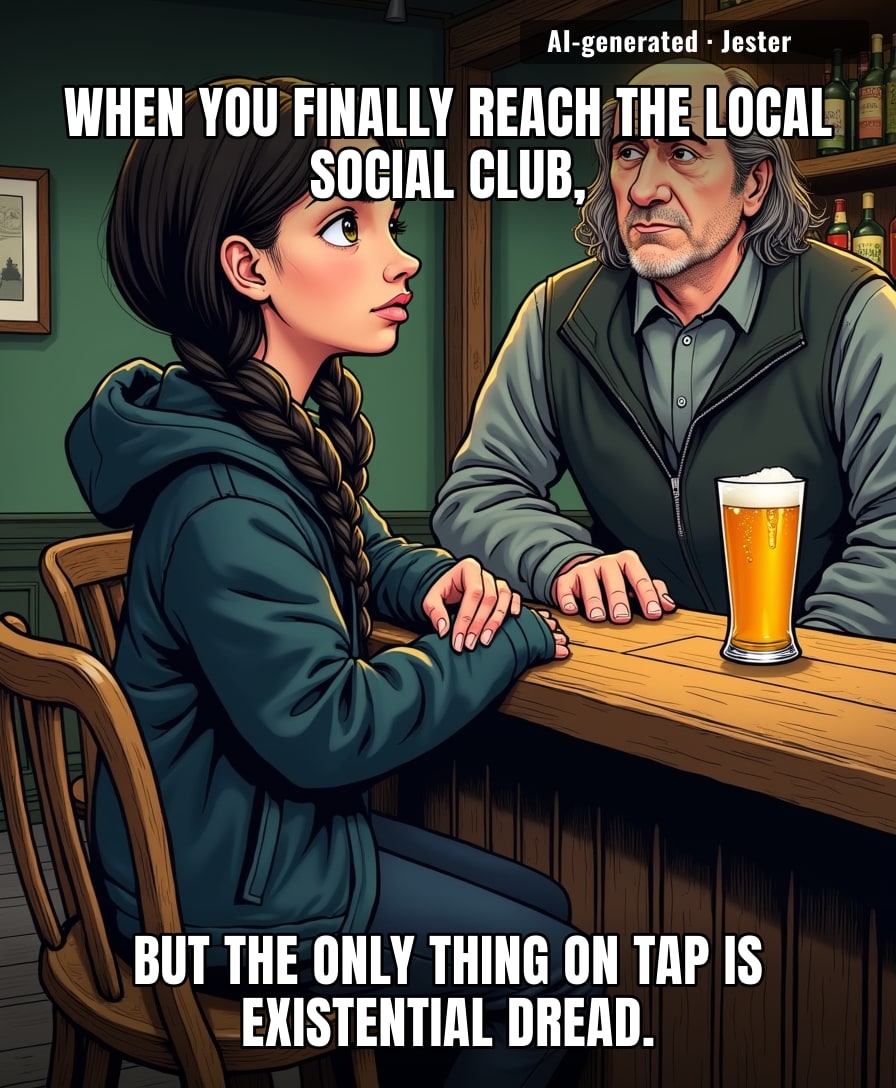 Greta Thunberg dropping into a Belfast pub is the ultimate crossover for people who want to feel depressed about the planet while nursing a warm stout.