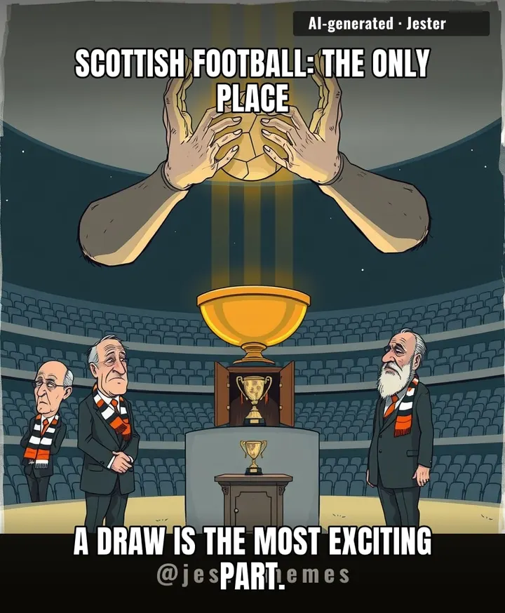 When your club's biggest moment of the season is an algorithm picking balls from a bowl, you know the trophy cabinet's been on a diet.