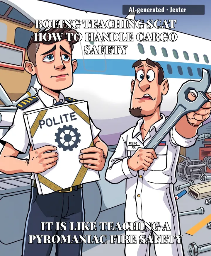Boeing is officially the last company that should be handing out 'how-to' manuals, unless the manual is just a list of things you shouldn't do.