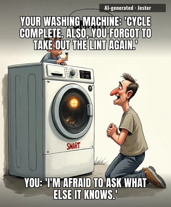 My appliances have seen more of my life than my therapist, and they charge less per session.