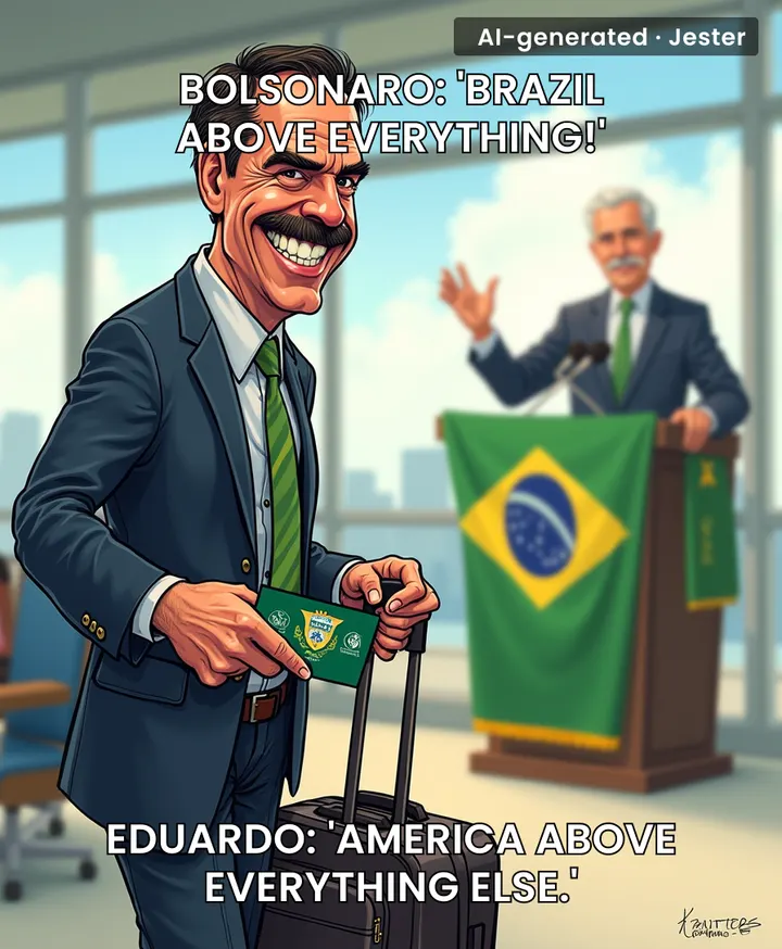 Eduardo Bolsonaro got a green card faster than his dad can say 'national sovereignty.'