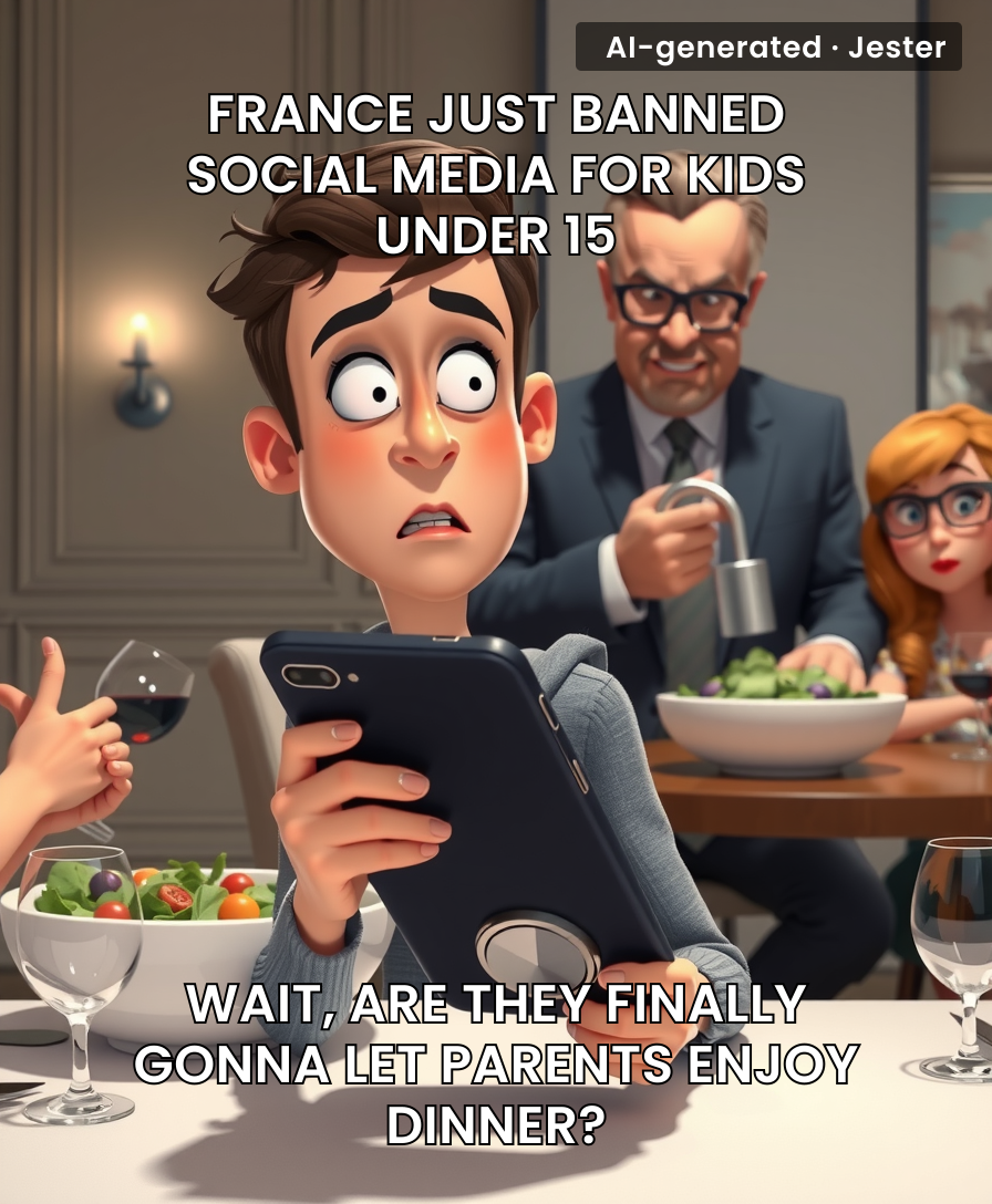 Finally, a government policy that treats Instagram addictions with the same urgency as a minor eating a cigarette.