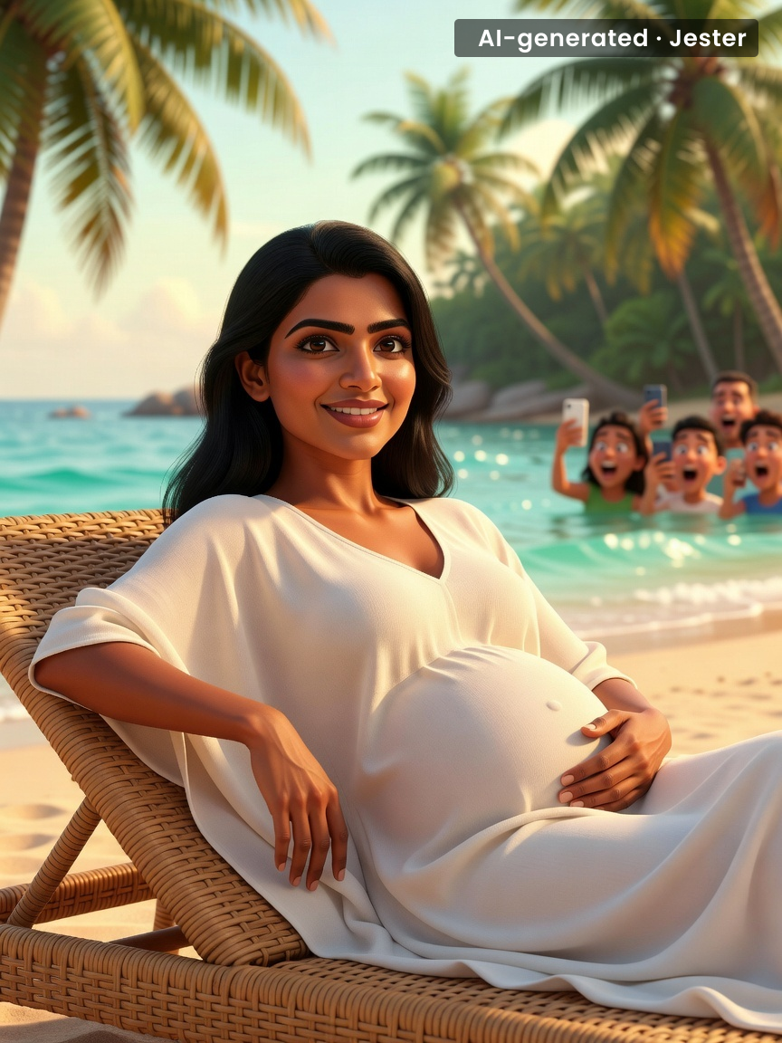 Pregnancy glow is just the PR version of 'I swear I'm not exhausted.'