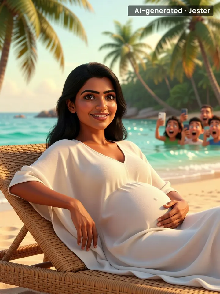 Pregnancy glow is just the PR version of 'I swear I'm not exhausted.'