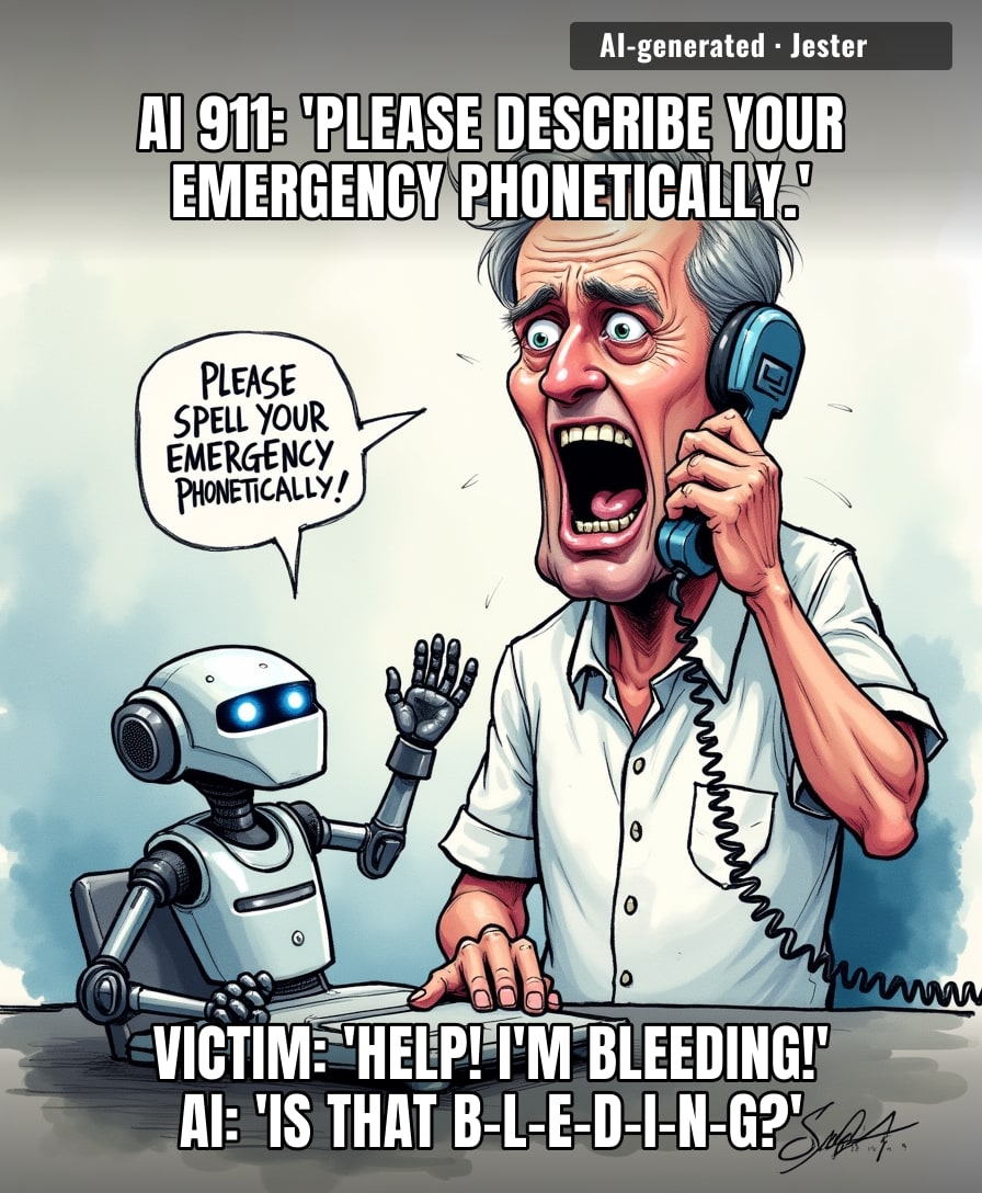 They'll replace dispatchers with AI to save money, then spend millions when the AI hangs up on a heart attack.