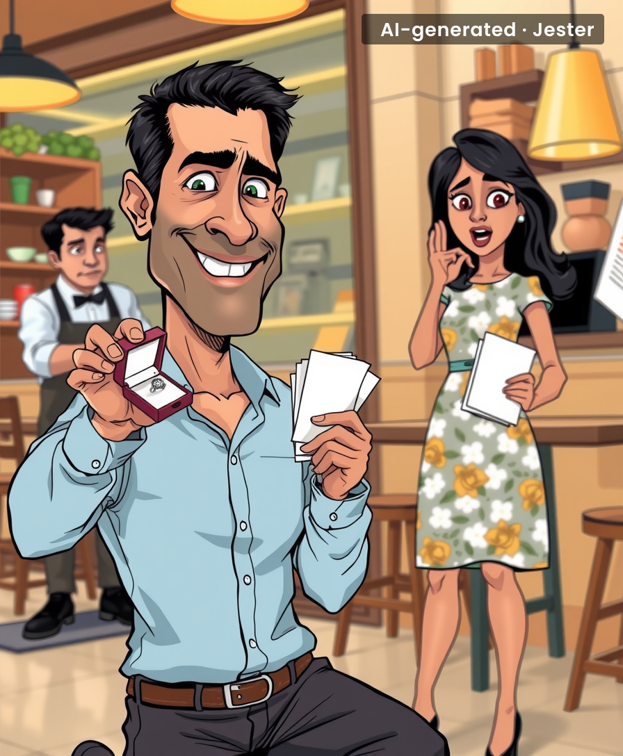 She said no, so he sent his salary slips. Romance isn't dead, it's just in HR.