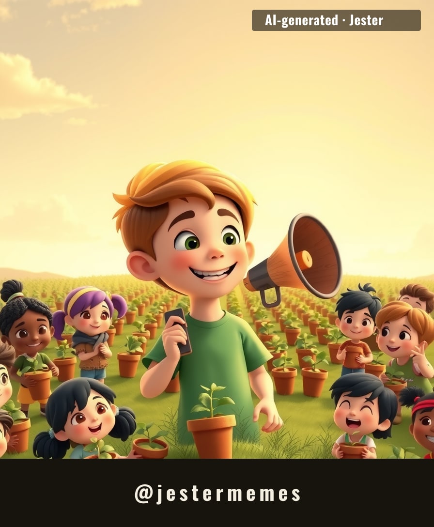 Plot twist: the intern who plants trees is now the CEO of 107 million of them.