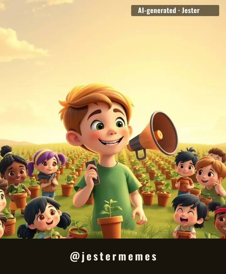 Plot twist: the intern who plants trees is now the CEO of 107 million of them.