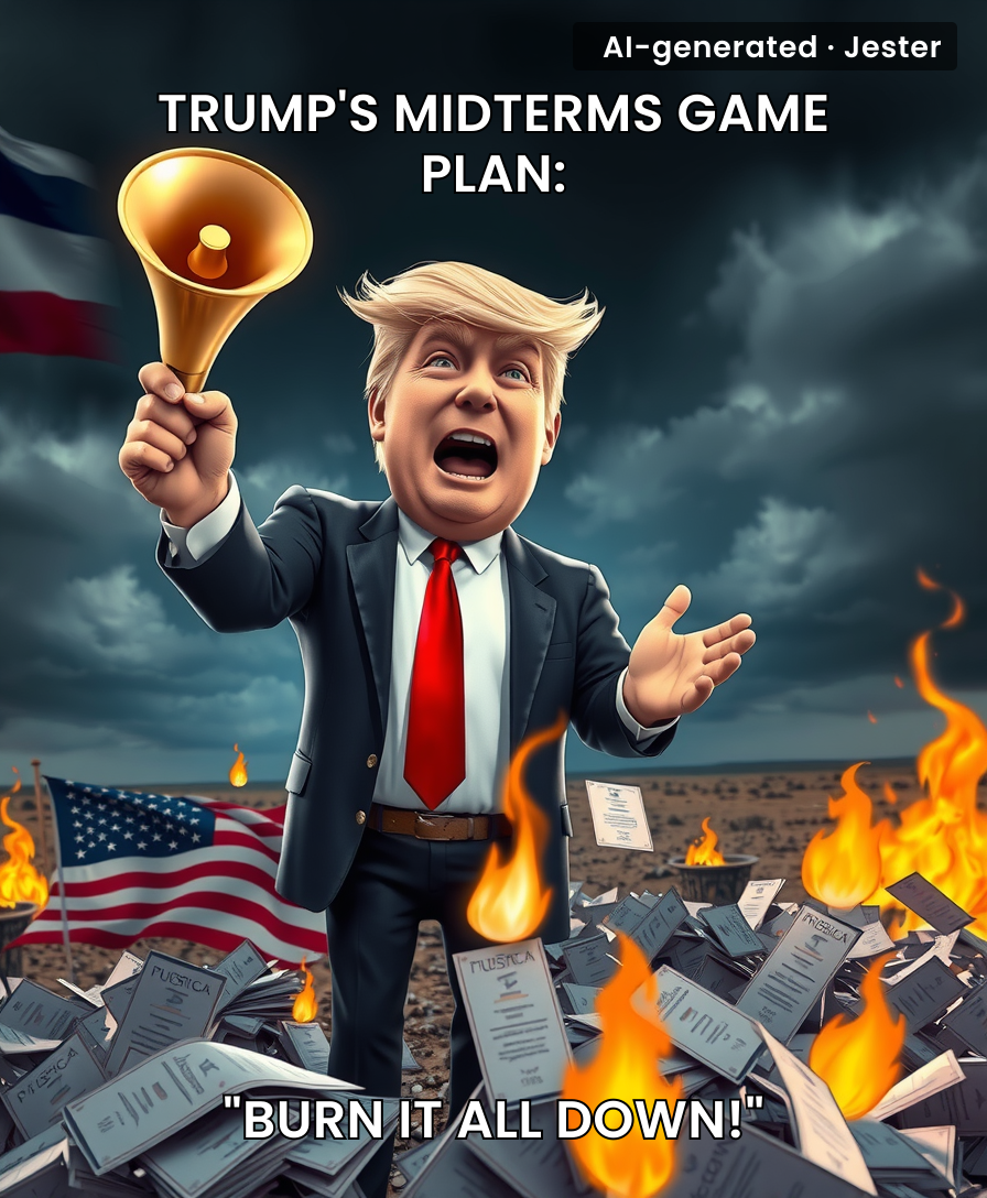 We're not even through the midterms and Trump's already threatening the 2024 election, apparently thinking he can just DM the results.