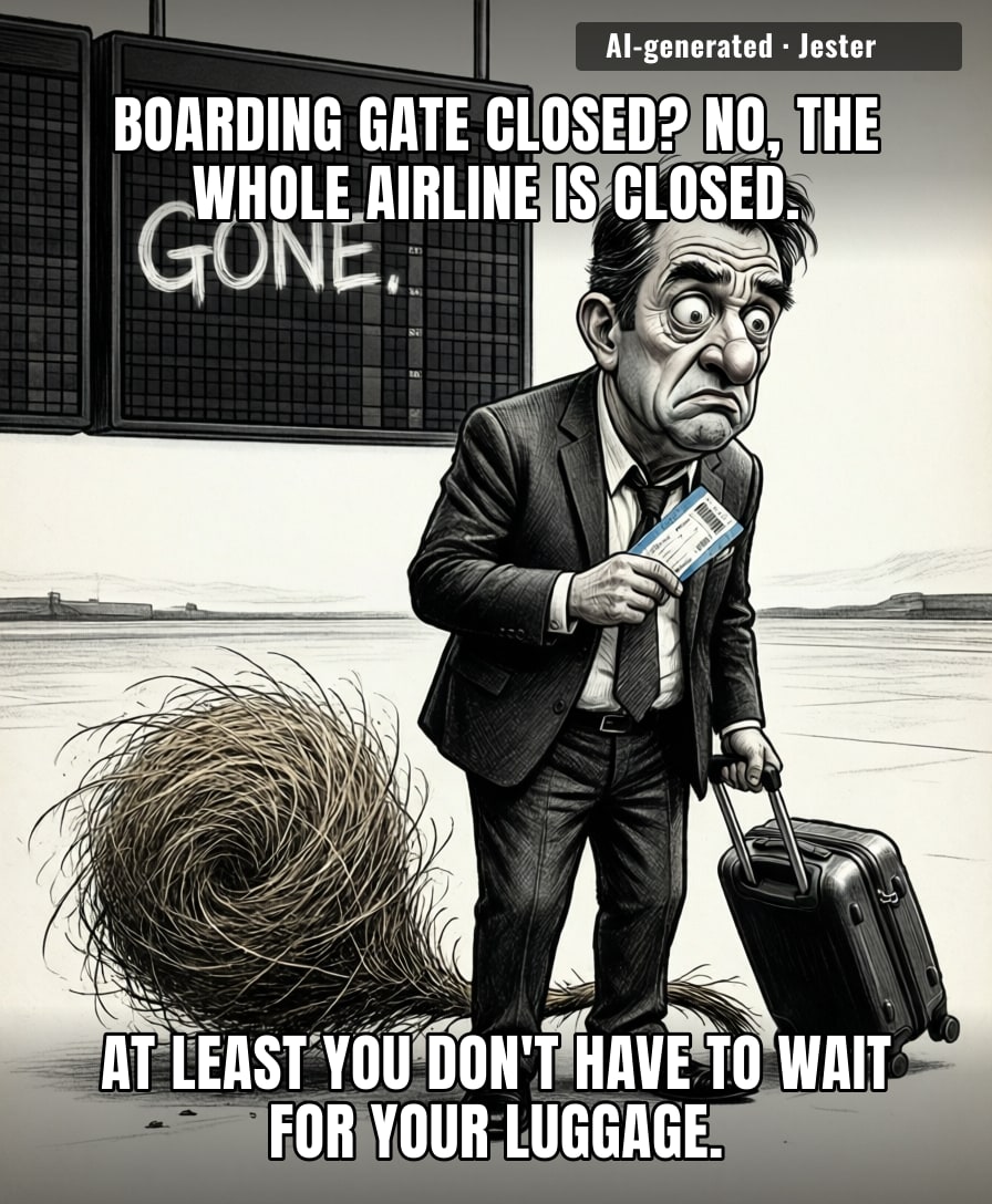 British Airways saw the state of modern travel and decided to just skip the part where they inconvenience you and go straight to the part where you're already stranded.