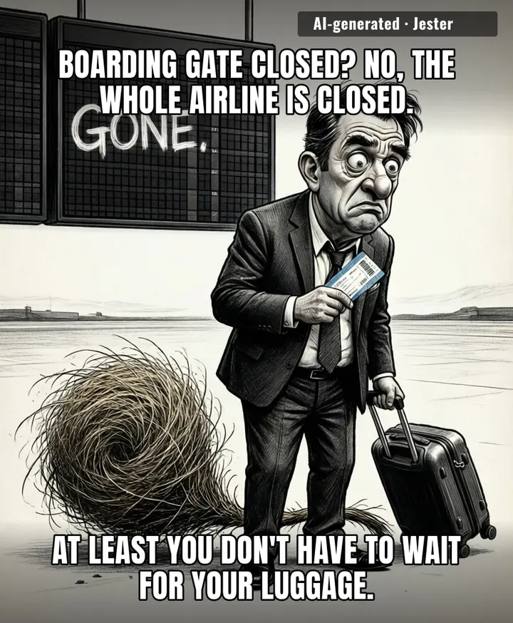 British Airways saw the state of modern travel and decided to just skip the part where they inconvenience you and go straight to the part where you're already stranded.