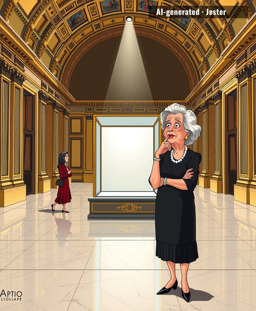 Finally, an art exhibit where the most valuable piece is the air that used to touch a diamond.