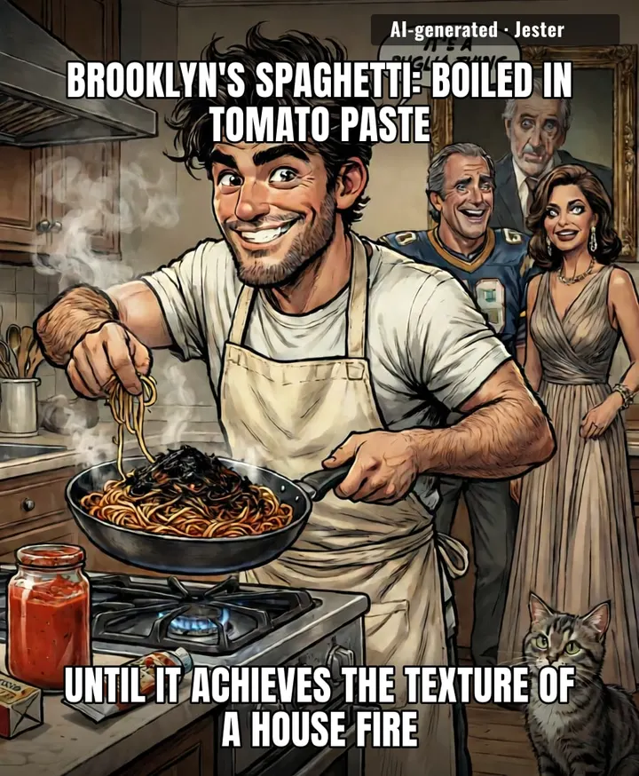 the Beckhams spent 25 years building a brand so this kid could microwave Italy.