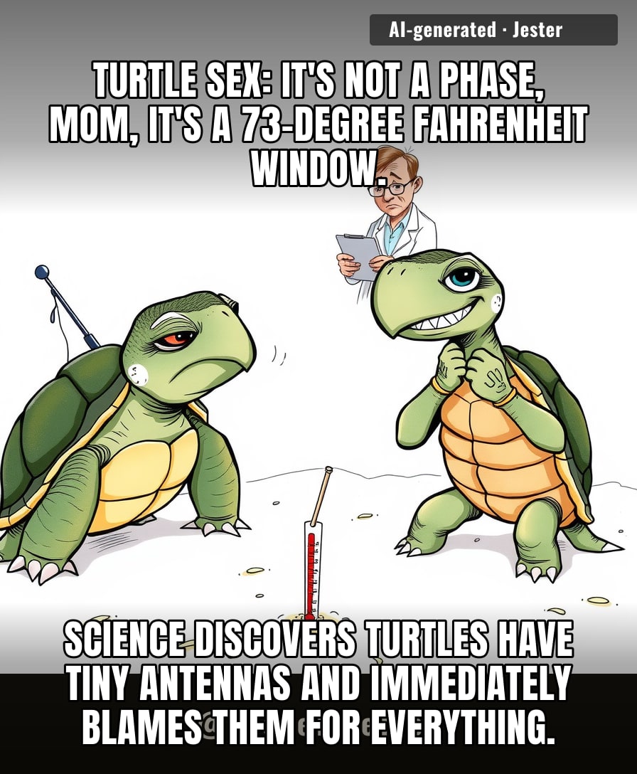 Turns out the sex lives of turtles are basically a thermostat, and science is just now noticing the tiny antennas that control it.