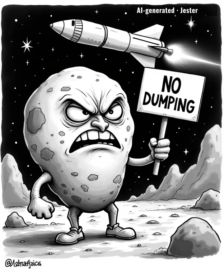 An empty Falcon 9 crashing into the Moon is the universe's most expensive way of saying 'we'll clean it up in the next update.'