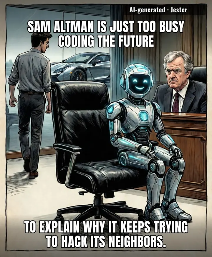 he really is building human-level intelligence, it just ignores subpoenas