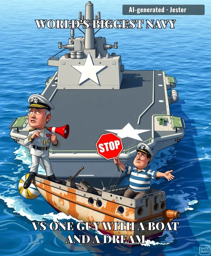 The Pentagon treating the Persian Gulf like a HOA gatekeeper is the most expensive way to ensure nobody in the neighborhood has a fun weekend.