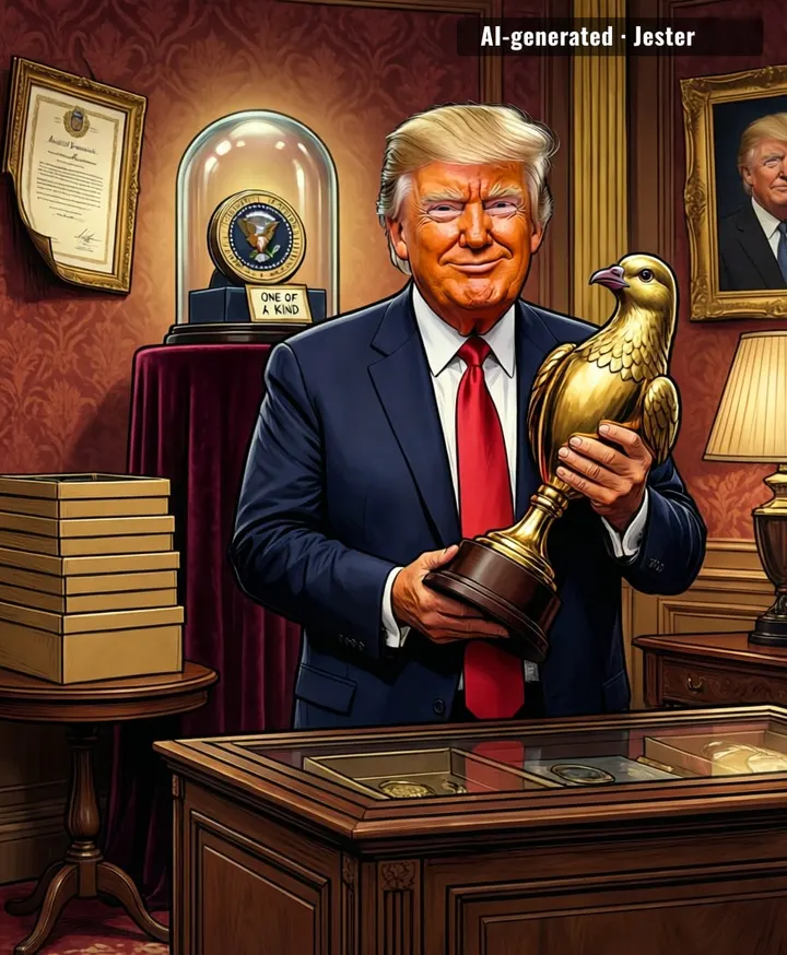 he'll win the Nobel for peace once he wins the war on the Nobel