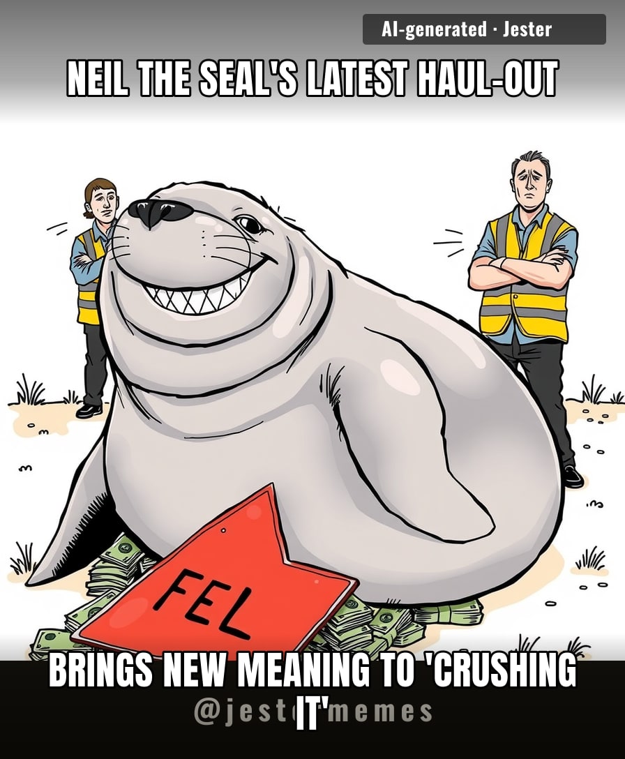 Neil the seal's real talent isn't crushing bollards — it's crushing municipal budgets.