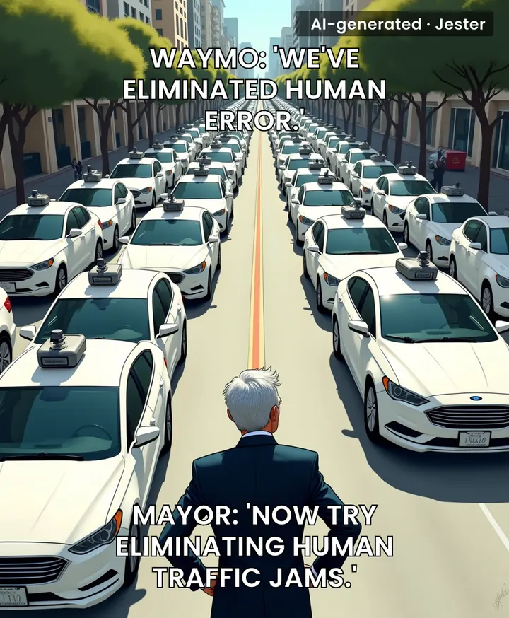 Self-driving cars: finally making traffic so bad that even the gridlock is 'intelligent.'