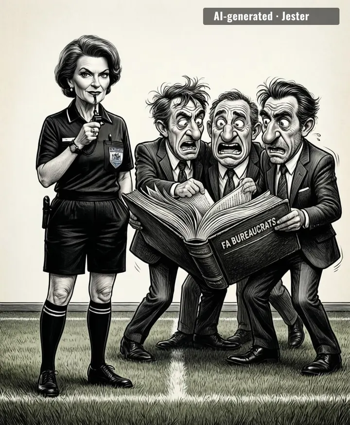 The FA finally hired someone who knows how to spot an offside, so naturally they had to promote her out of the way.
