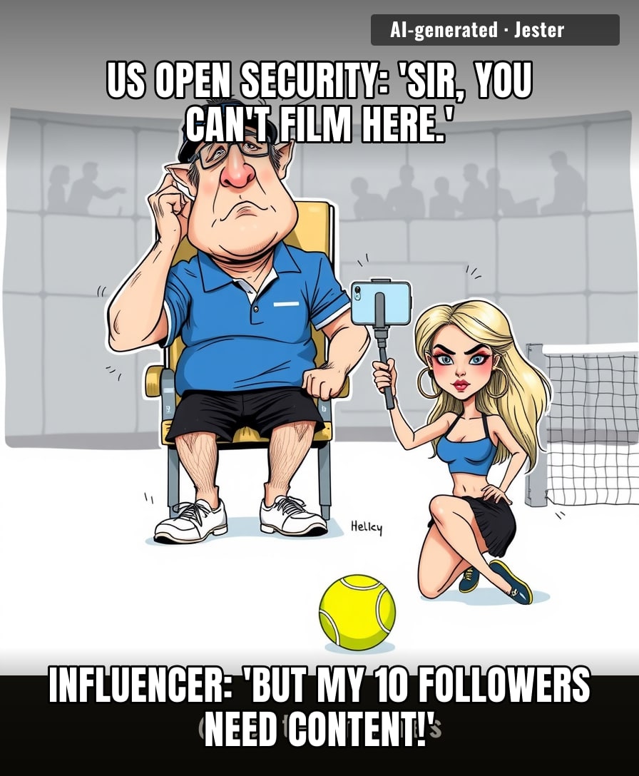 Tennis umpires now need a referee of their own to handle the real match — who can out-cringe the influencers.
