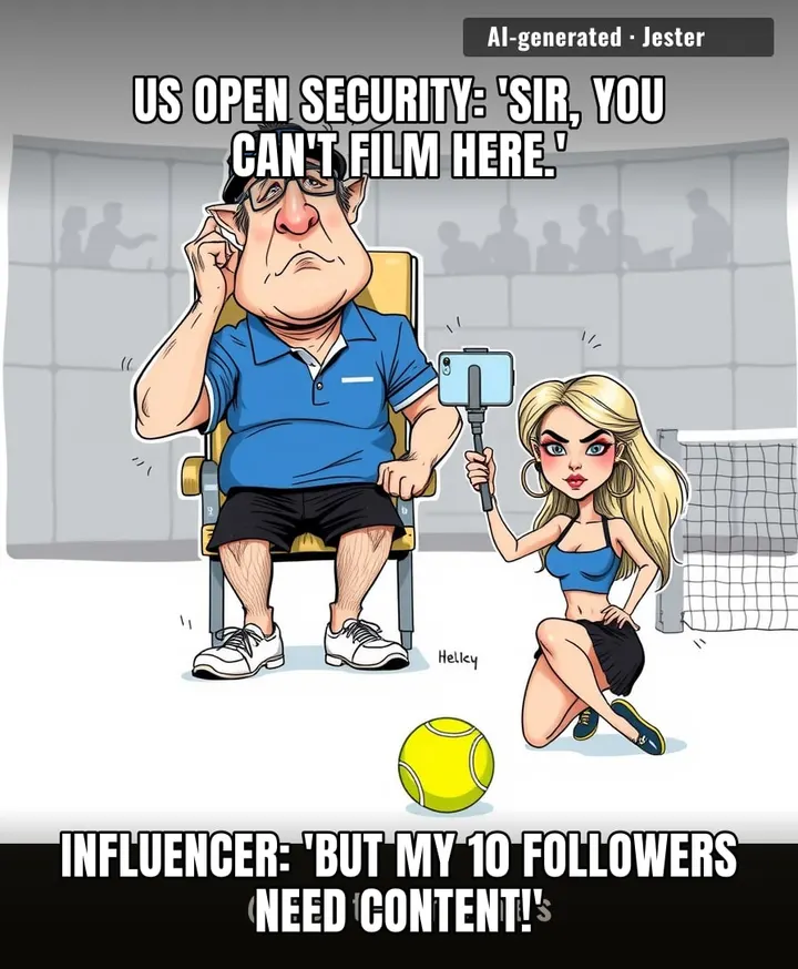 Tennis umpires now need a referee of their own to handle the real match — who can out-cringe the influencers.