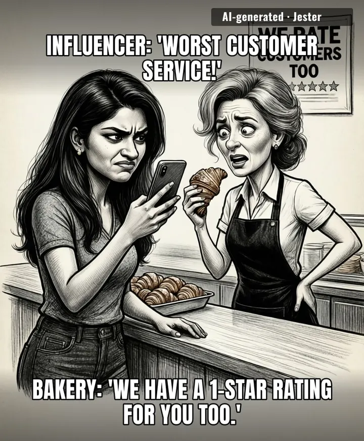 She filmed a croissant and thought it was a documentary about injustice.