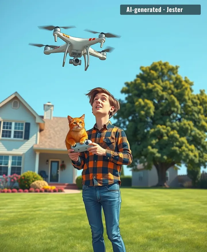 Somewhere out there, a cat is living its best life with a stolen $500 drone.